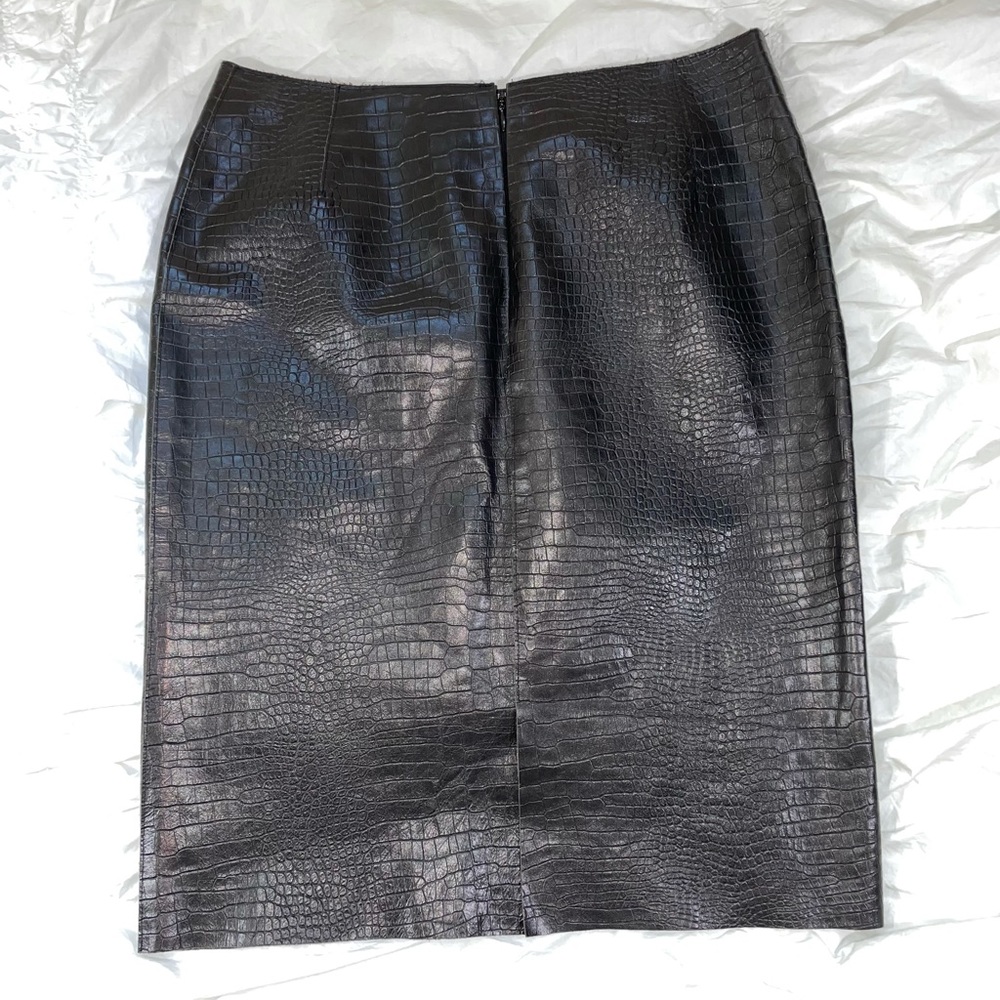 Neiman Marcus Calf Skirt